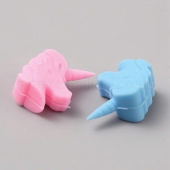 6 Stück Einhorn-Weinglas-Anhänger aus Silikon&nbsp;AJEW-WH0471-52