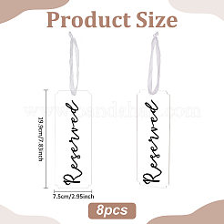 Ornamenti pendenti per cartello di prenotazione del posto in acrilico&nbsp;AJEW-WH0534-61B