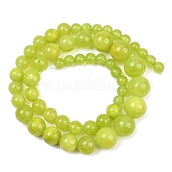 Rangs de perles dégradées en jade vert naturel&nbsp;GG-CBA2AE1-A06-D