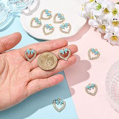 Alliage d'émail avec pendentifs en strass&nbsp;FIND-FZC0005-007KCG-03