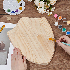Kiefernholzschild für Bastelbedarf&nbsp;DIY-WH0671-056