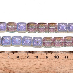 Chapelets de perles en verre transparent électrolytique&nbsp;X-EGLA-N017-03F