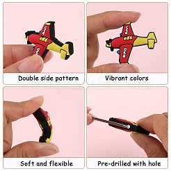 14 Stück 14 Stile Cartoon-Silikonperlen in Lebensmittelqualität&nbsp;SIL-SZ0002-36
