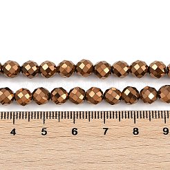 Fili di perline di ematite sintetica non magnetica elettrolitica&nbsp;G-H072-B01-01C