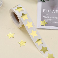Metallic Folie Sternform Papier Aufkleber Etiketten&nbsp;X-DIY-E023-03
