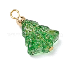 5 pendentif en verre avec perles en laiton&nbsp;PALLOY-JF03033