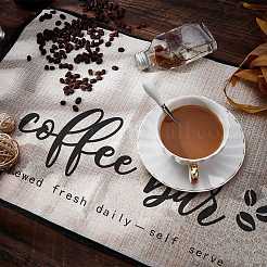 Kaffee Thema Diablement Fort Tasse Matten&nbsp;AJEW-WH0201-001