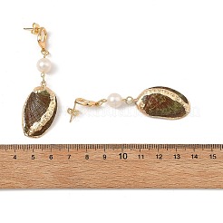 Ohrstecker aus natürlicher Paua-Muschel&nbsp;EJEW-JE07372