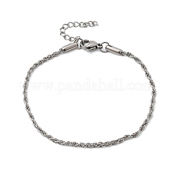 304 Edelstahl-Seilkettenarmbänder für Damen&nbsp;BJEW-P395-01P