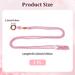Ceinture à pompon en coton tissé à la main pour femme&nbsp;AJEW-CP0010-25A