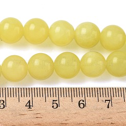 Natürliche Zitronen Jade Perlen Stränge&nbsp;G-G284-A01-10mm