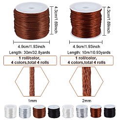 8 rouleau de cordon satiné en nylon à queue de rat de 8 styles&nbsp;NWIR-BC0002-06C