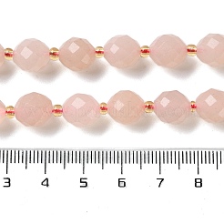 Natürlichen Rosenquarz Perlen Stränge&nbsp;G-N342-149A-02