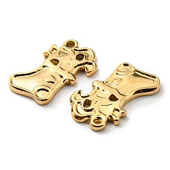 Breloques en acier inoxydable 304 plaquées par ions (IP)&nbsp;STAS-Q248-11G