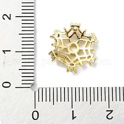 Cappucci con micro pavimentazioni in ottone placcato a cremagliera con perline di zirconi trasparenti&nbsp;KK-U014-11B-G