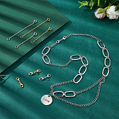 8 Stück 6 Stile Federringverschlüsse aus Messing und Karabinerverschlüsse&nbsp;FIND-PH01443