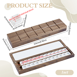 Scatola di vernice flip top magnetica in legno e acrilico&nbsp;AJEW-WH0348-668B
