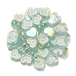 Placcatura uv perline di smalto acrilico iridescente arcobaleno&nbsp;OACR-G012-10D
