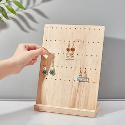 Présentoir de boucles d'oreilles en bois de pin&nbsp;EDIS-WH0008-08A