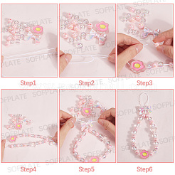 Kits de fabrication de bracelets de téléphone portable en perles acryliques DIY&nbsp;DIY-SP0003-64