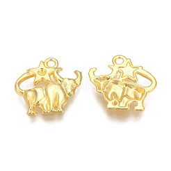 Pendentif en alliage plaqué or strass&nbsp;PALLOY-WH0067-15G-02