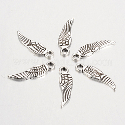 Tibetischen Stil Legierung Flügel Charme&nbsp;TIBEP-3344-AS-RS