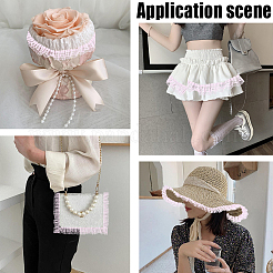10 m de bordure en dentelle plissée à fleurs en coton&nbsp;OCOR-CY0002-28A