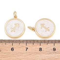 Colgantes de esmalte de latón&nbsp;KK-CBA652E-01C