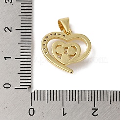 Pendentifs en perles d'imitation de verre en laiton plaqué en rack&nbsp;KK-B092-37G