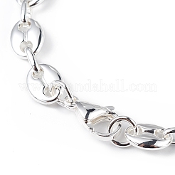 Pulsera de cadena de granos de café de acero inoxidable 304 para hombres y mujeres&nbsp;BJEW-G669-10S