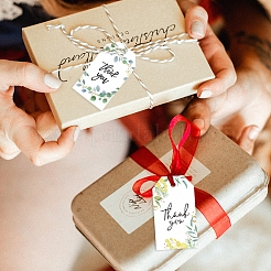 50 stücke 10 arten rechteck papier danke hängen geschenkanhänger&nbsp;HULI-PW0002-142