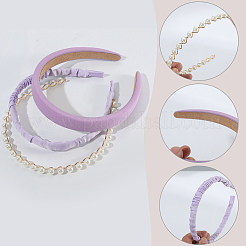Elegante Haarbänder aus Stoff&nbsp;AJEW-WH20033-045B