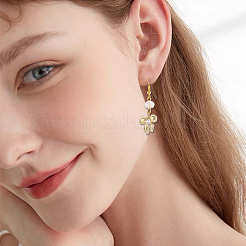 12 pièces 2 couleurs laiton micro pavé pendentifs en zircone cubique claire&nbsp;KK-BBC0015-63