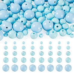100pcs 5 Arten undurchsichtige Acrylperlen&nbsp;MACR-TADJ0001-12E
