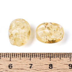 Perles artisanales en verre filé et en poudre pailletée&nbsp;LAMP-T023-29A