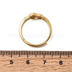 Anneaux de manchette réglables ouverts en acier inoxydable 304 pour femmes&nbsp;RJEW-K316-03G