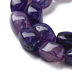 Chapelets de perles veines de dragon en agate naturelle&nbsp;G-G172-01N