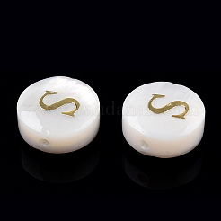 Cuentas de concha naturales de agua dulce&nbsp;SHEL-N036-01S