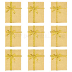 Rechteckige Aufbewahrungsboxen für Schmucksets aus Papier mit Schleife&nbsp;X1-CON-TAC0014-04F