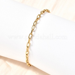 304 Edelstahl-Büroklammer-Kettenarmbänder für Damen und Herren&nbsp;BJEW-A050-03G