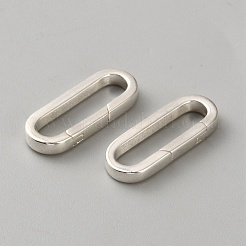 925 anillos de puerta de resorte de plata esterlina&nbsp;STER-WH0005-53