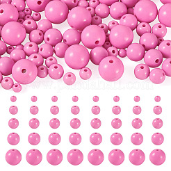 100pcs 5 styles de perles acryliques opaques&nbsp;MACR-TADJ0001-12F