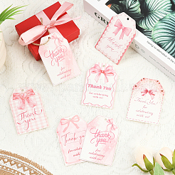 Rectángulo de papel con etiqueta de lazo&nbsp;DIY-WH20055-033A