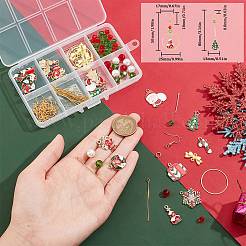 DIY-Set zur Herstellung von Ohrringen mit Weihnachtsmotiv&nbsp;DIY-SC0022-80