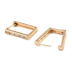 Creolen aus Messing mit Zirkonia&nbsp;EJEW-D078-40G