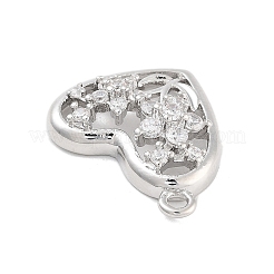 Pendentifs en zircone cubique clair en laiton&nbsp;KK-Z061-07P