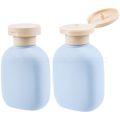 Bottiglie di plastica con tappo flip top&nbsp;AJEW-WH20020-278B