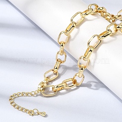 Colliers de chaîne de câble en laiton pour les femmes&nbsp;NJEW-B157-10G