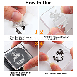 PVC-Plastikstempel&nbsp;DIY-WH0167-56-20