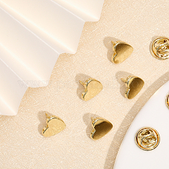 8 set di spille a forma di cuore in ottone&nbsp;JEWB-CA0001-34